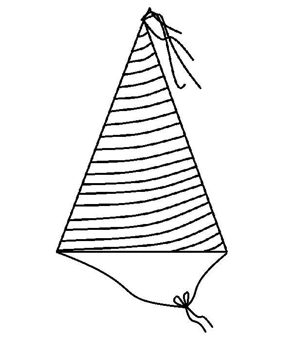 Czapka karnawałowa obrazek do drukowania