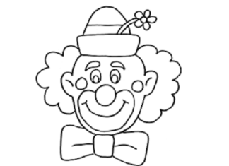 Czapka klauna obrazek do drukowania