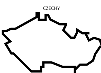 czechy mapa kolorowanka do drukowania