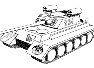 czołg niemiecki kolorowanka do drukowania