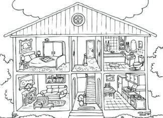 dom barbie kolorowanka do drukowania