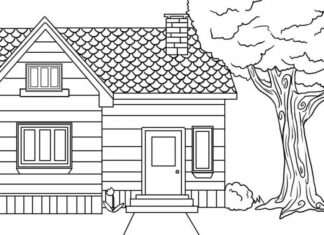 Dom jednorodzinny dom jednorodzinny kolorowanka do drukowania