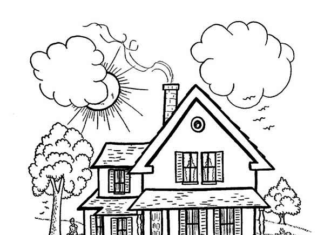 Dom rodzinny dom rodzinny kolorowanka do drukowania