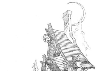 Dom, w którym mieszka baba jaga dom w którym mieszka baba jaga kolorowanka do drukowania
