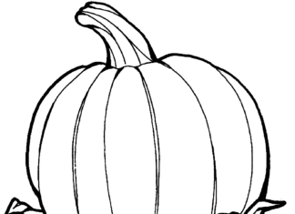 duża dynia kolorowanka do drukowania