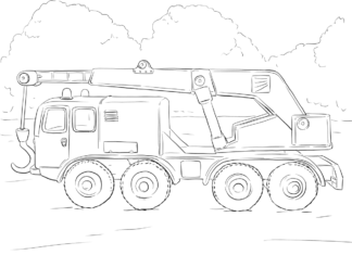 Duży dźwig duży dźwig kolorowanka do drukowania