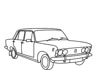 duży fiat kolorowanka do drukowania