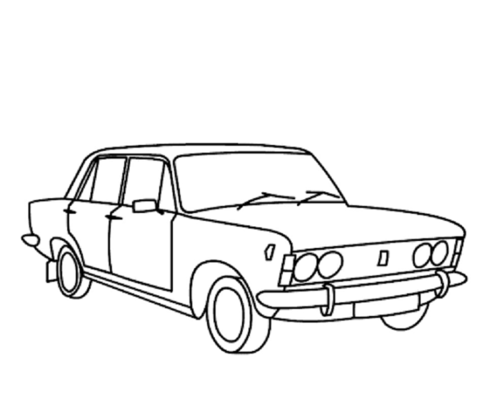 duży fiat kolorowanka do drukowania
