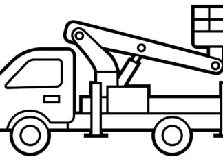 Dźwig dla dzieci dźwig dla dzieci kolorowanka do drukowania