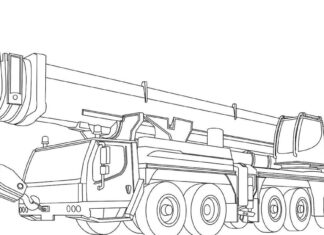 Dźwig do zadań specjalnych dźwig do zadań specjalnych kolorowanka do drukowania