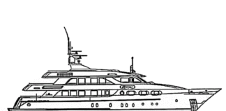 ekskluzywny jacht kolorowanka do drukowania