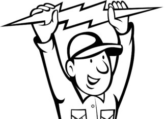 Elektryk w pracy elektryk w pracy kolorowanka do drukowania