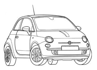 Fiat 500 fiat 500 kolorowanka do drukowania