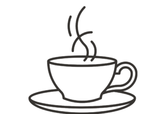 filiżanka herbaty kolorowanka do drukowania