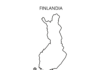 Finlandia mapa finlandia mapa kolorowanka do drukowania