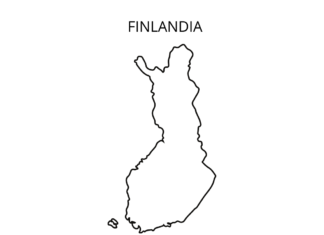 finlandia mapa kolorowanka do drukowania