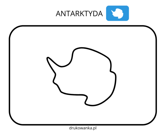 flaga antarktydy kolorowanka do drukowania