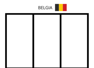 flaga belgii kolorowanka do drukowania