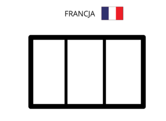flaga francji kolorowanka do drukowania