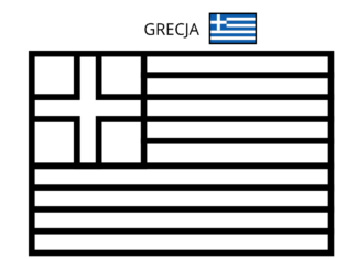 Flaga Grecji flaga grecji kolorowanka do drukowania
