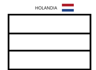 flaga holandii kolorowanka do drukowania