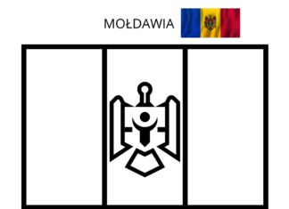flaga mołdawi kolorowanka do drukowania