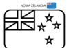 Flaga Nowej Zelandii flaga nowej zelandii kolorowanka do drukowania