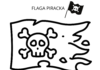 Flaga piracka flaga piracka kolorowanka do drukowania