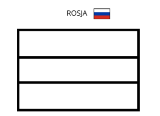 flaga rosji kolorowanka do drukowania
