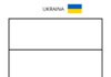 flaga ukrainy kolorowanka do drukowania
