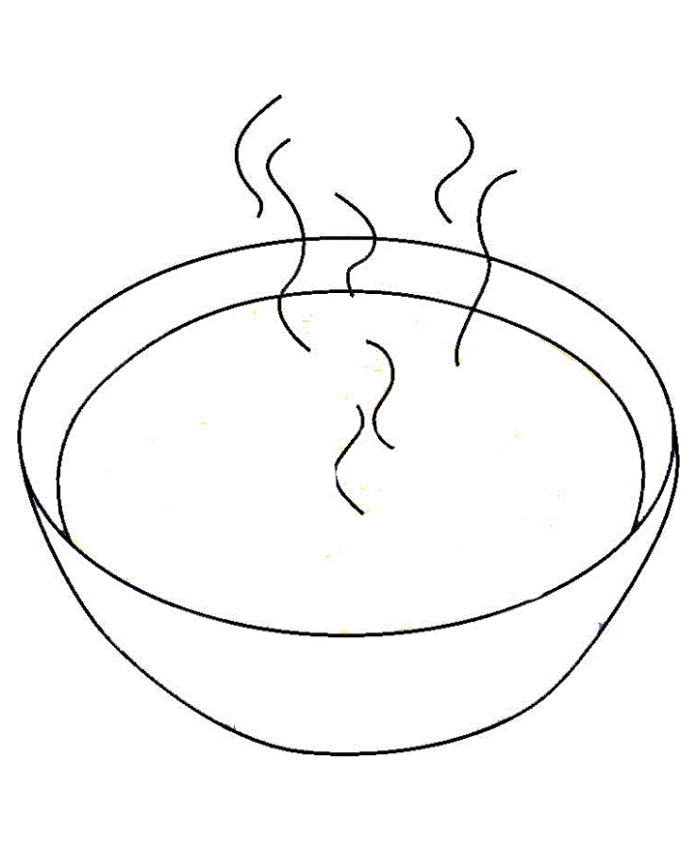 gorąca zupa kolorowanka do drukowania