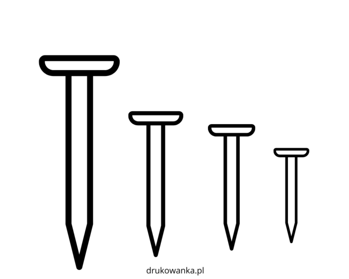 Gwóźdź obrazek do drukowania