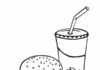 hamburger,frytki i cola kolorowanka do drukowania