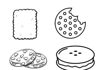 Herbatniki herbatniki kolorowanka do drukowania