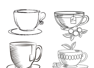 Różne herbaty herbaty różne kolorowanka do drukowania