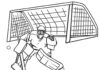 Hokejowy bramkarz hokejowy bramkarz kolorowanka do drukowania
