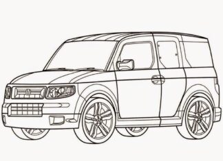honda pilot kolorowanka do drukowania