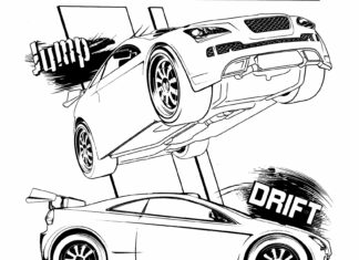 hot wheels akrobacje kolorowanka do drukowania