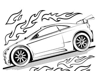 hot wheels auto kolorowanka do drukowania