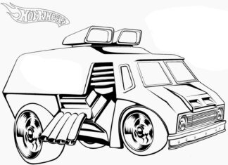 hot wheels bus kolorowanka do drukowania