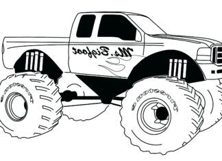 hot wheels monster truck kolorowanka do drukowania