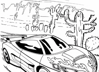 Hot wheels samochód wyścigowy hot wheels samochód wyścigowy kolorowanka do drukowania