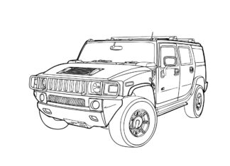 hummer h2 kolorowanka do drukowania