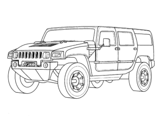Hummer h3 hummer h3 kolorowanka do drukowania