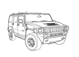hummer h4 kolorowanka do drukowania