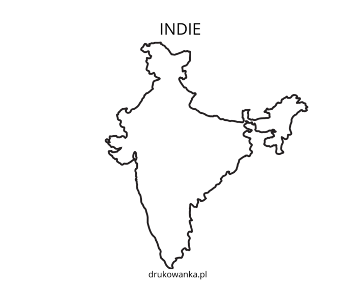 indie mapa kolorowanka do drukowania