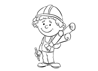 Inżynier inżynier kolorowanka do drukowania