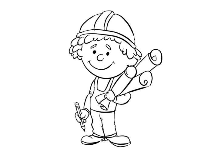 inżynier kolorowanka do drukowania