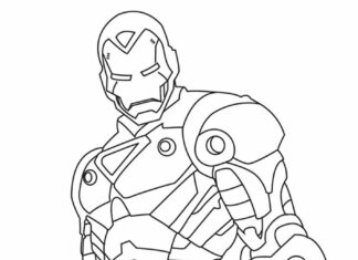 iron man kolorowanka do drukowania