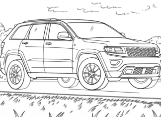 Jeep grand Cherokee jeep grand cherokee kolorowanka do drukowania